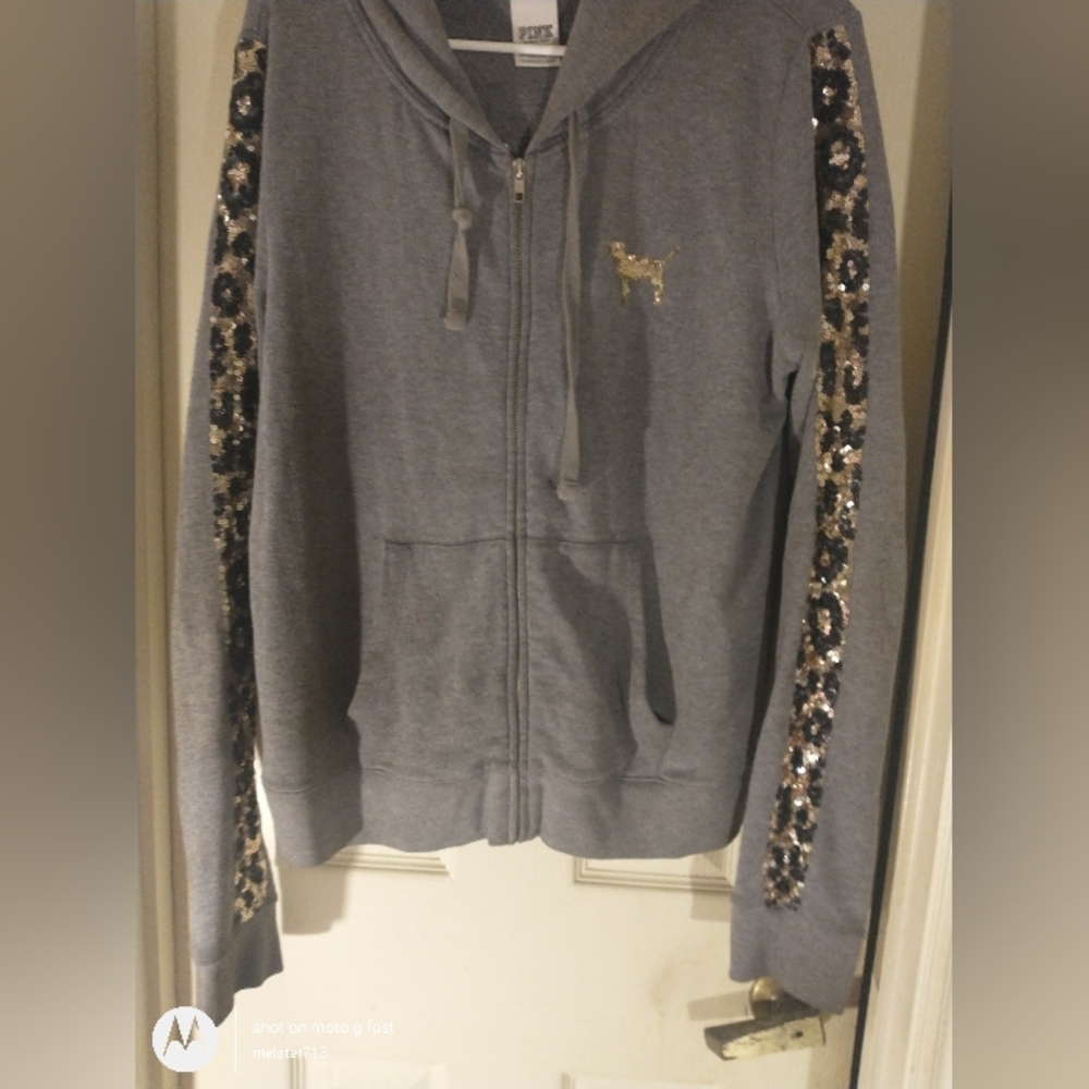 Victoria's Secret PINK Sequin Bling Hoodie
